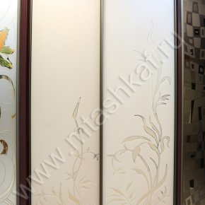 шкаф купе с пескоструйным рисунком